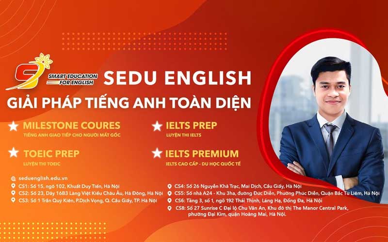 Là thương hiệu nổi tiếng trong đào tạo tiếng Anh tại Hà Nội, Sedu English đã giúp hàng ngàn học viên nâng cao khả năng giao tiếp hiệu quả.